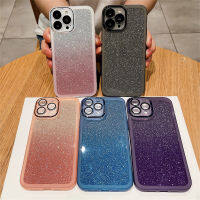 เคสโทรศัพท์สำหรับ IPhone 14 14pro 14pro Max 14Plus 13 Mini 12 11 X XS Max XR 6 7 8เคสใสแวววาวหรูหรามีฟิล์มอุปกรณ์ป้องกันเลนส์