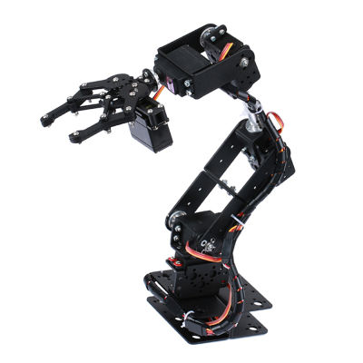 6 DOF หุ่นยนต์หุ่นยนต์โลหะอัลลอยแขนกลหนีบกรงเล็บชุด MG996R สำหรับ A Rduino หุ่นยนต์การศึกษา