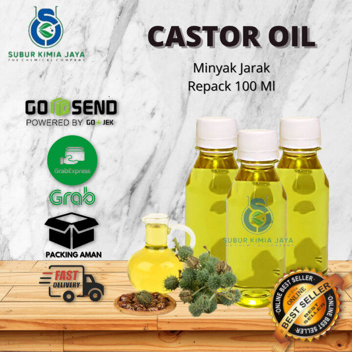 Minyak Jarak / Castor Oil 100 Ml / Minyak Biji Jarak Murni / Minyak ...