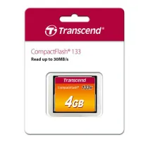 ?CompactFlash Card 4GB : CF133X : TS4GCF133 : Transcend