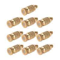 10 Pcs High Pressure Spray Misting Nozzle Atomizing Nozzle for Landscaping Cooling 0.006inch Orifice Standard 3/16 UNC