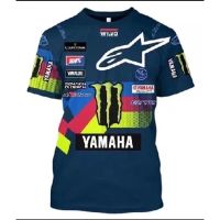 Moto Yamaha 2022 Gp New a Star Short Sleeve T-shirt Motorcycle Racing Quick-drying Mens T-shirt 2023 new popular