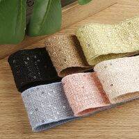 【hot】！ NEW 5Yards 25-30MM 45-50MM Sequined chambray webbing 1207R01  Accessories Material Carfts