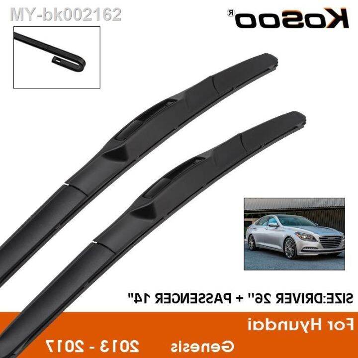 Car Wiper Blade For Hyundai Genesis 20132017 Windshield Rubber Silicon