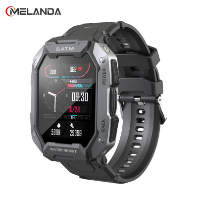 MELANDA 2022ใหม่สมาร์ทนาฬิกาผู้ชาย IP68 5ATM กันน้ำกีฬากลางแจ้งฟิตเนส Tracker Health Monitor Smartwatch สำหรับ Android IOS