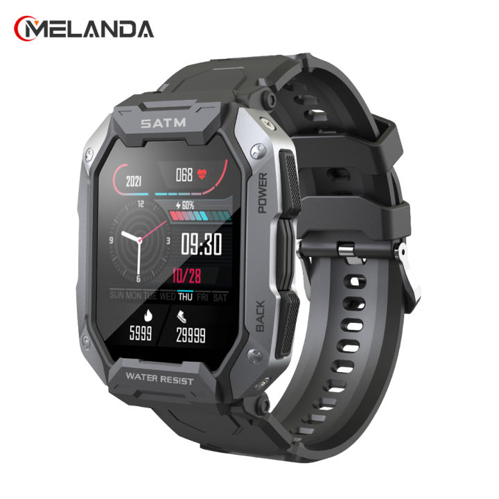 melanda-2022ใหม่สมาร์ทนาฬิกาผู้ชาย-ip68-5atm-กันน้ำกีฬากลางแจ้งฟิตเนส-tracker-health-monitor-smartwatch-สำหรับ-android-ios