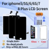 AAA+++LCD Display For iPhone 6 7 8 6S Plus Touch Screen Replacement For iPhone 5 5C 5S SE IPS LCD Digitizer Assembly 100% Working No Dead Pixel+ Freebies Tempered Glass+Repair Tools+TPU Phone Case