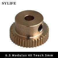 12x21x5mm สีเหลือง 0.5 โมดูลัส 21mm ด้านนอก Dia 40 ฟันทองเหลือง Worm Gear Wheel อุตสาหกรรมอุปกรณ์เสริมพร้อมสกรูสำหรับเพลากล่องเกียร์ D-BIANO