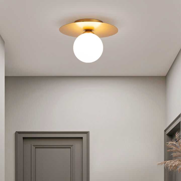 mzd-with-bulb-nordic-aisle-light-simple-modern-creative-ระเบียงโคมไฟเพดาน-porch-entrance-hall-cloakroom-corridor-light