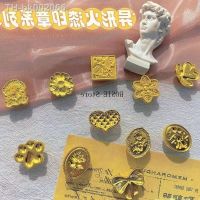 ❀ 3D Metal Wax Seal Stamp Retro Snow Heart Seal Wax Stamp Replace Head Flowers Leaf Decorate Gift DIY Seal Tool