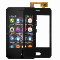 【High-quality】 touch panel for asha 501 cellphone lcd touch screen panel replacement part outer front glass display spare part for