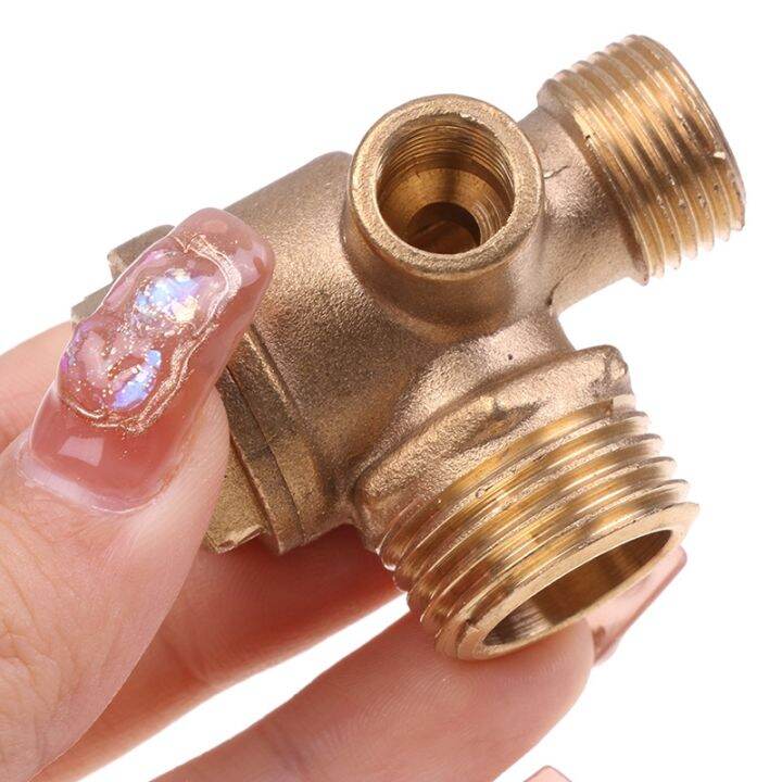 3port-check-valve-brass-male-thread-check-valve-connector-tool-for-air-compressor-connector-joint-adapter