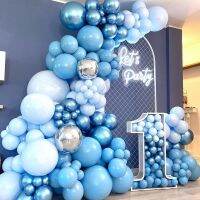 「 ANN Hardware 」 Retro NavyBalloon Arch GarlandBaby Shower Boy Decor Ballons Birthday Party DecorAdults งานแต่งงานวันเกิด Ballons