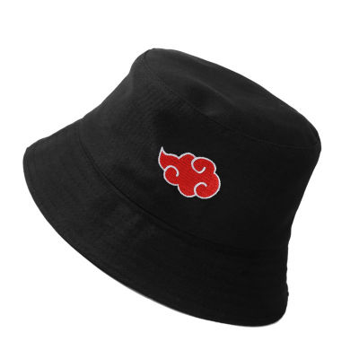 Anime Lovers Akatsuki Red Clouds Bucket Hat Comic Fisherman Outdoor Travel Sunscreen Cap Men Womens Wild Tide Hats Panama Hat