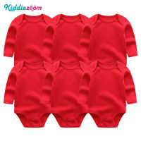 Kiddiezoom 6 ชิ้นเสื้อผ้าเด็กผ้าฝ้ายนุ่มสบายเสื้อผ้าทารกแรกเกิด 0-12 เดือน