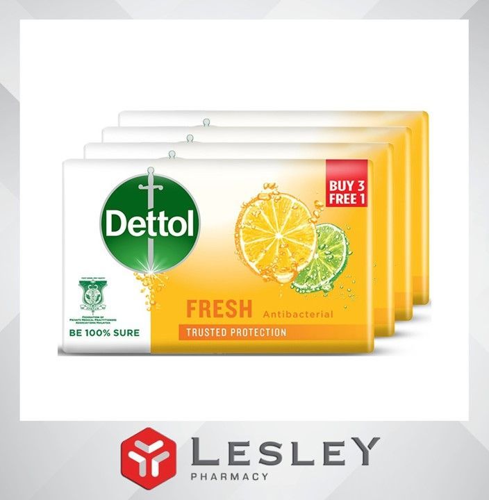 Dettol Bar Soap Fresh 3 1 105g Lazada