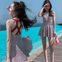 HOT14★2023 New Korean Sexy One Piece Swimwear Women Swimsuit with Shorts Beachwear Monokini Swimming Suit Bodysuit Bathing Swimskirt