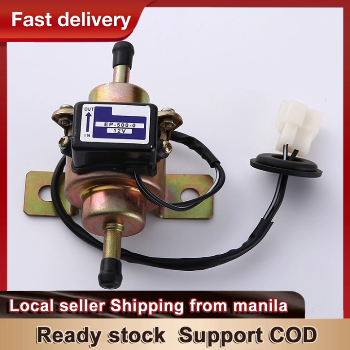 Universal Gas Diesel Inline Low Pressure Electric Fuel Pump 12V 4