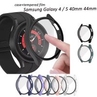 ✙ Szkło hartowane Screen Protector pokrowiec ochronny do Samsung Galaxy Watch 4 Watch5 40mm 44mm Smart Watch Film ochronny