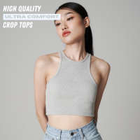 Basic Crop-Top - Grey (READY-TO-SHIP)