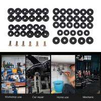 58 Pcs Rubber Faucet Washers with Brass Screws Faucet Washers Replacement Kit Flat and Beveled O-ring for Repairing Faucet Leak Nails  Screws Fastener