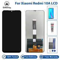 6.53 "LCD สำหรับ Xiaomi Redmi 10A อะไหล่ชิ้นส่วนจอสัมผัสแอลซีดีของเครื่องแปลงดิจิทัล100% การทดสอบอย่างดีไม่มีพิกเซลที่ตายเครื่องมือฟรี + กระจกเทมเปอร์