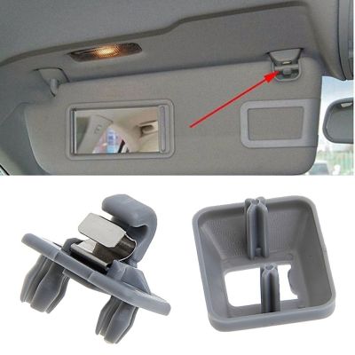 1 Pcs Plastic Gray/Beige Sun Visor Car Interior Clip Hook Mount For Audi A1 A3 A4 A5 Q3 Q5 Q7 High Quality C45