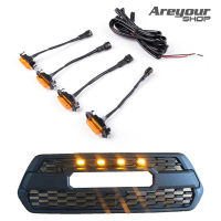 Areyourshop 4pcs ไฟ LED สำหรับ กันชน กระจังหน้า Toyota Tacoma 2016 17 18 19 20 PT22835170 Grille Led Light