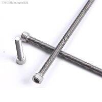 ◎☸ M3 M4 M5 M6 M8 M10 Hex Socket Bolt 304 Stainless Steel Full Tooth Cup Head Hexagon Allon Long Machine Screw Length 50-150mm