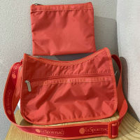 LeSportsac Newnew Product Luxbao Retro Series Messenger Bag Solid Color Womens Bag Shoulder Bag 7520 Light Commuter Mother Bag