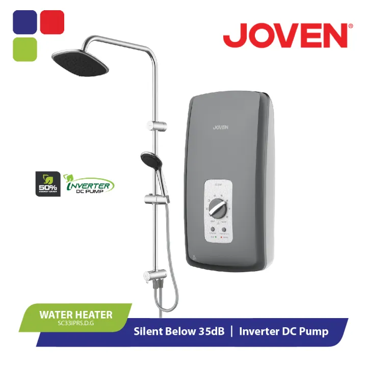 Joven Home Shower Water Heater With Inverter DC Pump - SC33IPRS.D.G ...