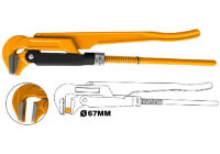 INGCO ประแจจับแป๊ป 2 ขา ขนาด 2 นิ้ว (ปากกว้าง 67 มม.) รุ่น HPW04021 (90° heavy duty swedish pipe wrench)