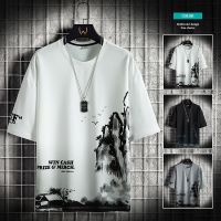 [Chaoku Clothing] 2023ฤดูChaoku clothing T เสื้อสั้นสำหรับผู้ชาย Breathable ผ้า Harajuku สไตล์เสื้อเชิ้ตแฟชั่นชายฮิปฮอปเสื้อยืดชายเสื้อผ้าเสื้อ T