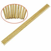 10pcs 1.6x250mm brass round rod round wire tube model brass welding brazing electrode toys accessories stick