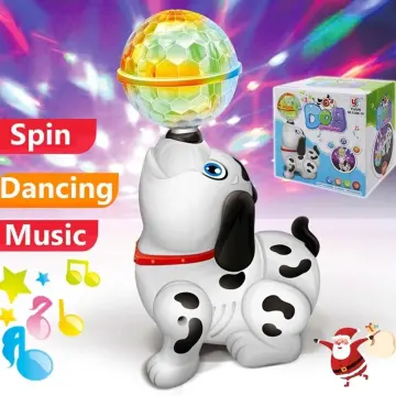 Smart Electric Robot Dog With Bell And Rope Cute Puppy Plush Toys