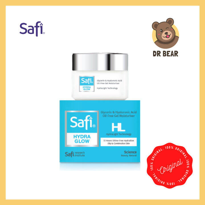 Safi Hydra Glow Glycerin & Hyaluronic Acid OilFree Gel Moisturiser 25g