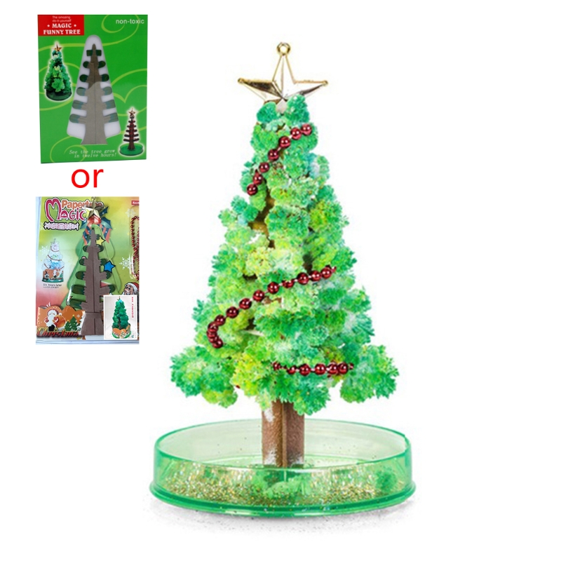 Vxhohdoxs Magic Growing Christmas Tree DIY Magic Growing Tree Your Own Fun Xmas Gift Toy