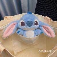 ตุ๊กตากำมะหยี่อะนิเมะดิสนีย์สติทช์การ์ตูน14ซม. Lilo Stitch จี้น่ารักสำหรับเด็กเล็กตุ๊กตายัดนุ่นของตกแต่งของเล่นวันเกิดสำหรับเด็กของขวัญ