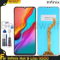 Beyondwolf จอแท้สำหรับ Infinix Hot 8 Lite/ X650จอแสดงผล LCD แบบสัมผัสหน้าจอดิจิตอลแทนการประกอบสำหรับ Infinix Hot 8 Lite/ X650พร้อมกรอบกลางสำหรับ Infinix Hot X650 8 Lite