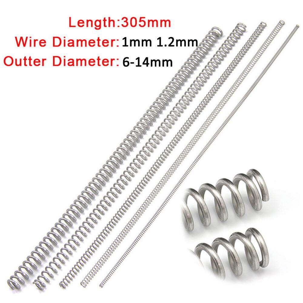 4pcs Wire dia 1.0mm Steel Coil Conical Helical Compression Spring Length 60mm 