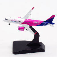 Diecast 1400 Scale A320 NEO HA-LJA WIZZ Air Airline เครื่องบิน320เครื่องบินรุ่นเครื่องบินสะสมแสดงรุ่น Toy