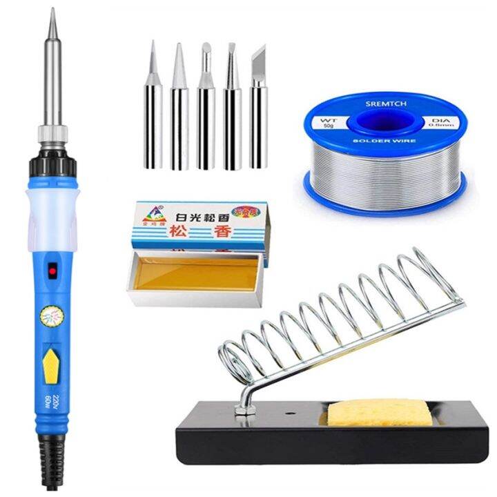 2022 New 60W Soldering Iron Kit ,10-in-1 Welding Tool Adjustable ...