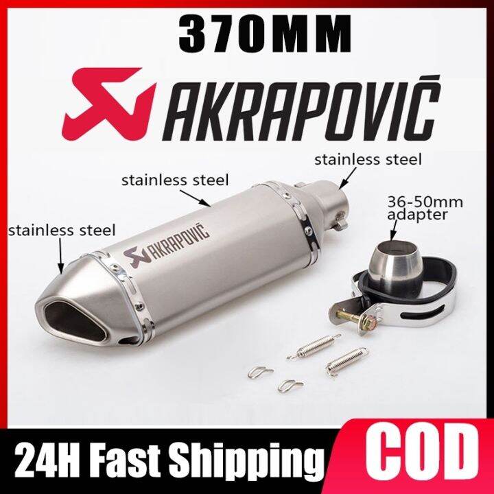 OK [FAST DELIVERY] 51MM Canister Pipe Akrapovic Exhaust Rear Pipe With