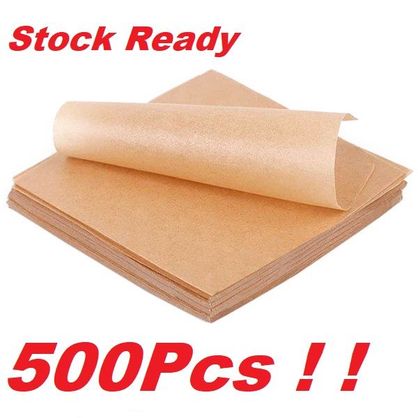 500 Pcs Unbleached Parchment Paper Baking Sheets, 4X4 Inches Non