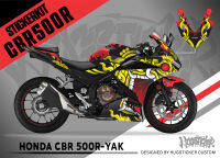 สติ๊กเกอร์ Honda CBR 500R - ลาย Yak ปี 2016-2023