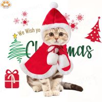 เสื้อคลุมคอสเพลย์คริสต์มาส ให้ความอบอุ่น สําหรับสัตว์เลี้ยง สุนัข แมว