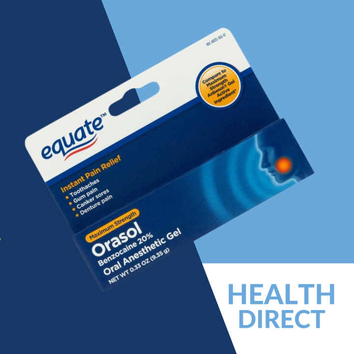 Orasol Gel Maximum Strength 0.33 oz Oral MultiPain Relief vs Anbesol