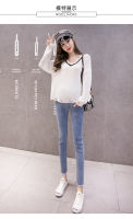 2021910 Length Stretch Denim Maternity Jeans 2020 Spring Summer Fashion Pencil Trousers Clothes for Pregnant Women Pregnancy Pants