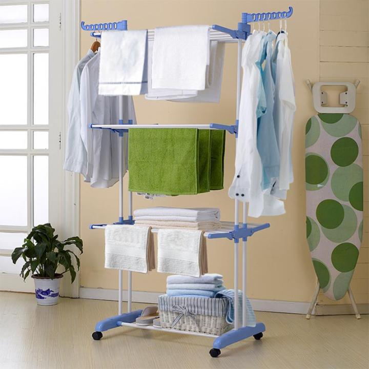 4-tiers-adjustable-clothes-rack-clothing-clothes-airer-horse-stainless-laundry-rack-hanging-drying-folding-storage-organizer-hwc