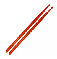 ไม้ตีกลองชุด ไม้ตีกลองพลาสติก สีแดง1คู่ / Plastic drum stick 1 pair - red (Drumstick)